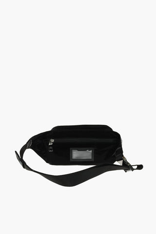 Coated Textile Belt Bag with Outer Pocket
