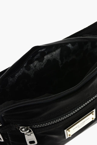 Coated Textile Belt Bag with Outer Pocket
