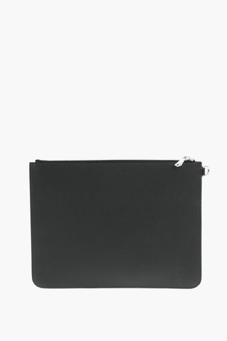 Leather Pouch with Zip Closure