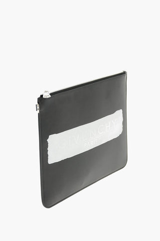 Leather Pouch with Zip Closure