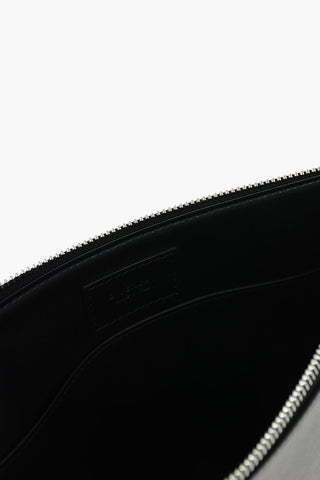 Leather Pouch with Zip Closure