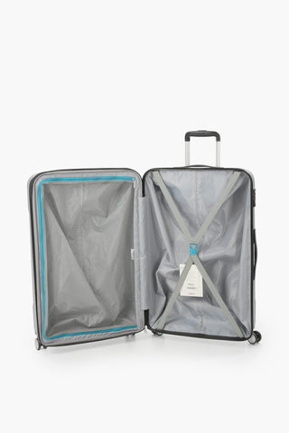  TRACKLITE Large Trolley 78cm 4W Expandable Silver