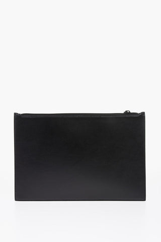 leather pouch with zip closure