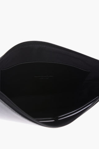 leather pouch with zip closure
