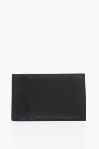 leather card holder with printed logo