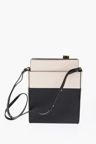 Removable Pouches FILE Leather Shoulder Bag