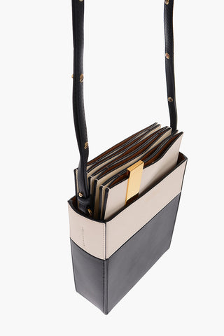 Removable Pouches FILE Leather Shoulder Bag