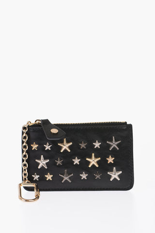 leather NANCY coin wallet with studs