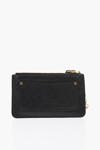 leather NANCY coin wallet with studs