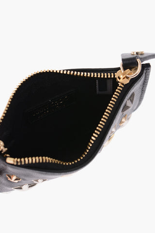 leather NANCY coin wallet with studs