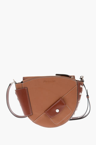 leather BIKE Saddle bag with removable shoulder strap