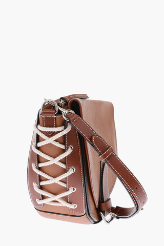 leather BIKE Saddle bag with removable shoulder strap