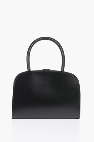 leather MICRO LADYBIRD top handle bag with removable shoulder strap