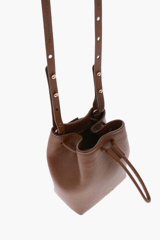 Mini secchiello in pelle