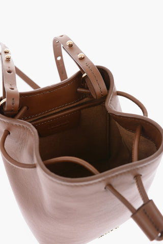 Mini secchiello in pelle
