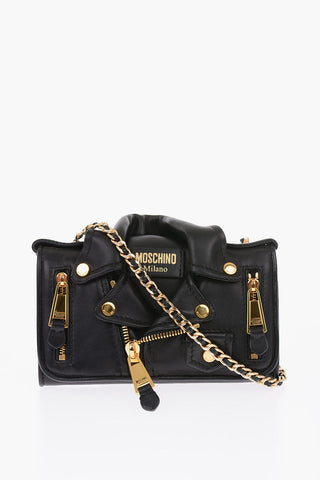 COUTURE! Leather BIKER wallet with shoulder strap