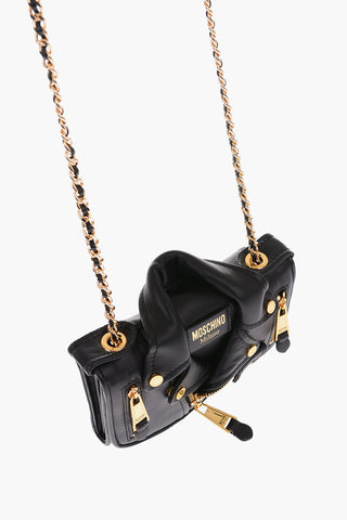 COUTURE! Leather BIKER wallet with shoulder strap