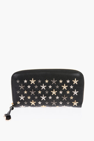 leather FILIPA wallet with studs