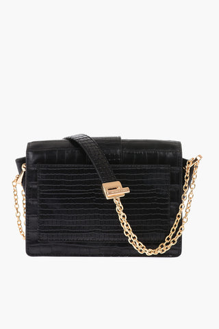 MICHAEL leather crocodile-printed HAYDEN shoulder bag