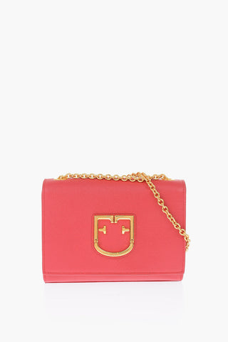 saffiano leather RUBY Crossbody bag with chain