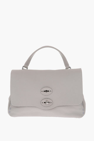 Textured Leather POSTINA S Shoulder Bag