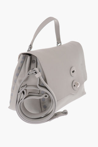 Textured Leather POSTINA S Shoulder Bag