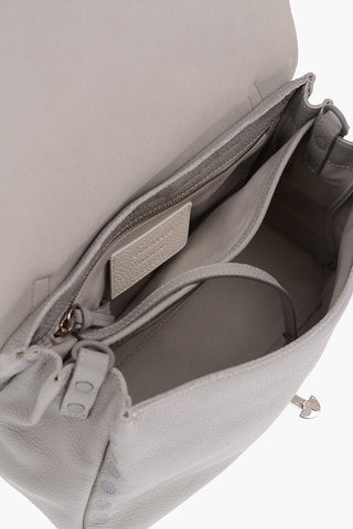 Textured Leather POSTINA S Shoulder Bag