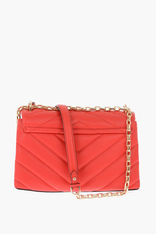 MICHAEL leather quilted CECE shoulder bag with chain shoulder strap