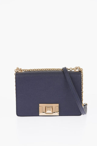 saffiano leather Crossbody bag with chain