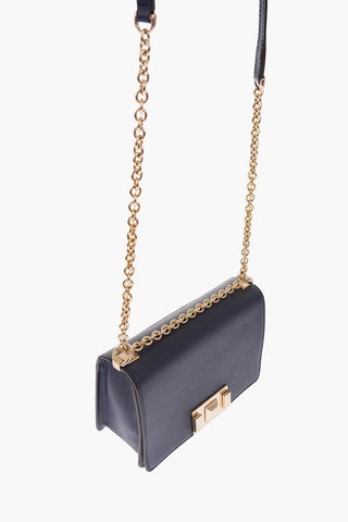 saffiano leather Crossbody bag with chain