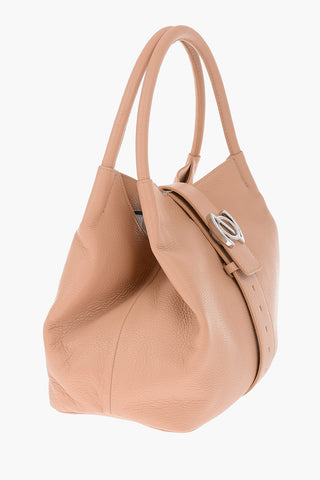 textured leather ZOE M DAILY Tote bag