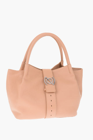 textured leather ZOE M DAILY Tote bag