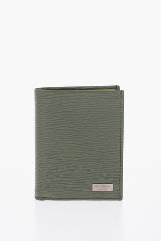 textured leather wallet