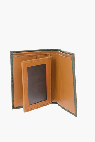 textured leather wallet