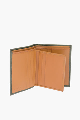 textured leather wallet