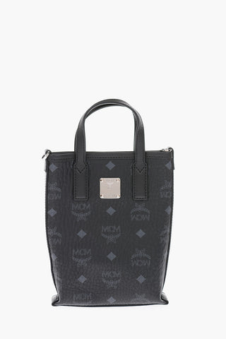 Monogram Motif Eco-leather Mini Tote Bag