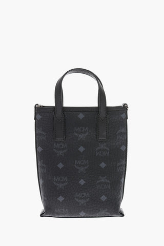 Monogram Motif Eco-leather Mini Tote Bag