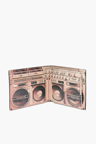 leather wallet with inner printed