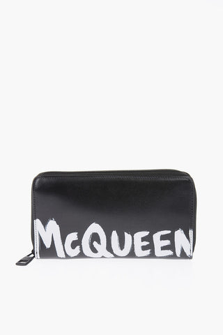 leather wallet with print