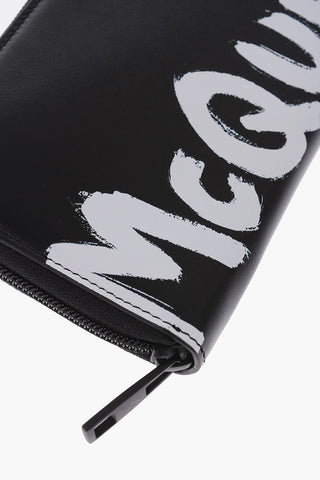 leather wallet with print