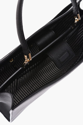 leather CAMERON STREET LARGE SARAH tote bag with removable shoulder strap