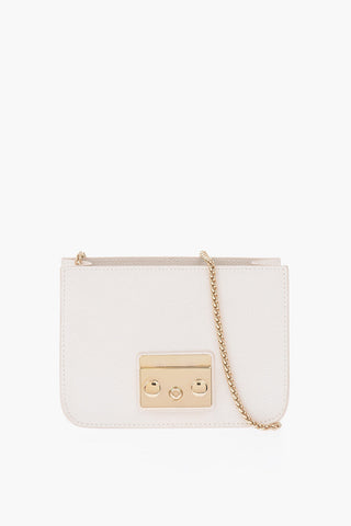 leather METROPOLIS bag with chain shoulder strap