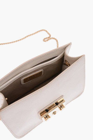 leather METROPOLIS bag with chain shoulder strap