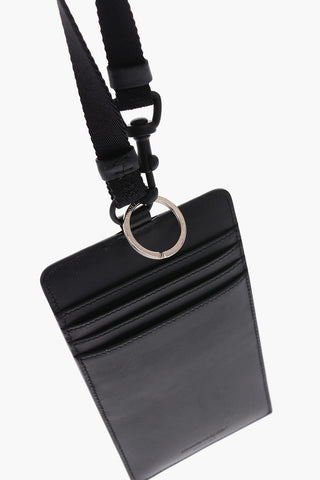 portachiavi a collana in pelle