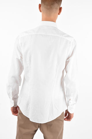 ID Logo Embroidered Classic Collar Shirt