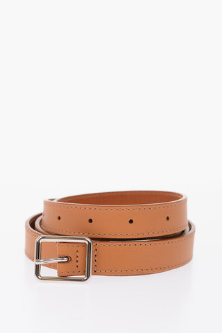 20mm leather skinny belt