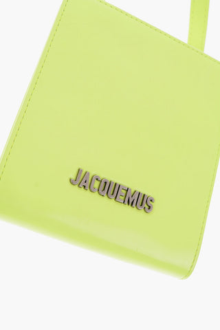 leather fluo neck strap pouch