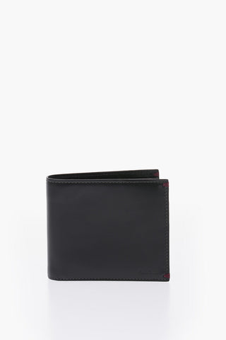 leather wallet with inner printed