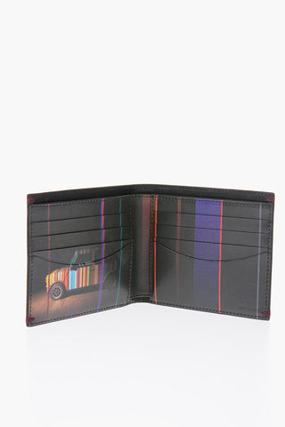 leather wallet with inner printed