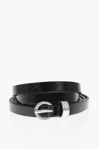 10mm faux leather slim fit B-EVER belt